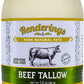 Renderings Beef Tallow, 100% Grass-Fed & Finished, Cooking, Baking and Frying, 14 oz jar