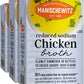 Manischewitz Reduced Sodium Chicken Broth 17Oz (3 Pack), Flavorful, Kettle Cooked, Slowly Simmered
