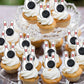 Rssta i 48 Pack Edible Bowling Cupcake Toppers - Sport Themed Decorations, 1.2x1.8 inch, Perfect for Birthday Parties & Baby Showers
