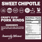 Field Trip Gluten Free Pork Rinds, Paleo And Keto Friendly Airy Puffs, Crunchy High Protein Snacks, Low Carb Snack From Back Pork Skins, 1Oz Bag, 6 Pack, Sweet Chipotle, Holiday & Christmas Gift Item