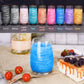 NiHome Edible Food-Grade Glimmer Powder Glitter Luster Dust Metallic Food Decorating Sprinkle Glimmery Dust for Drink Wine Beverage Cake Candy Dessert Bakery Restaurant Vegan (0.18oz/5g  Blue)