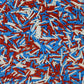 Red & Blue & White Jimmy Sprinkles Edible Mix Size Jimmies Cake Decorations Soft Jimmies For Topping Ice Cream, Cookies, Cakes,