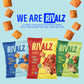 Rivalz Late Night Pizza Stuffed Snacks - Delicious & Nutritious Veggie Snack Bites - Vegan, Gluten Free, & Non-Gmo - Zero Added