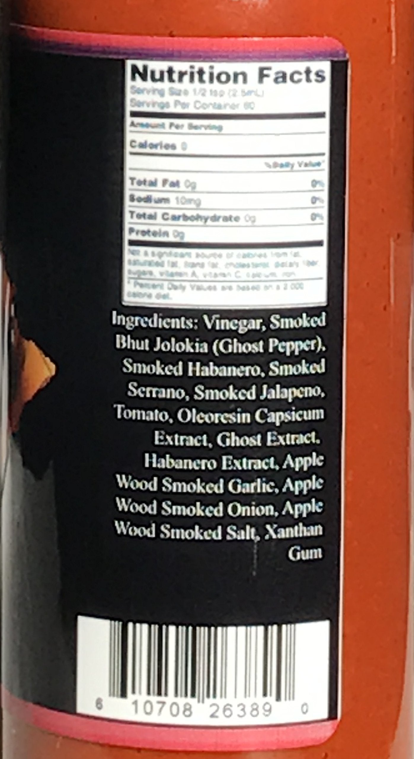 ETRSAIRL Ghost Pepper Hot Sauce XXX Chipotle Extra Hot 5 Ounce Wax Sealed