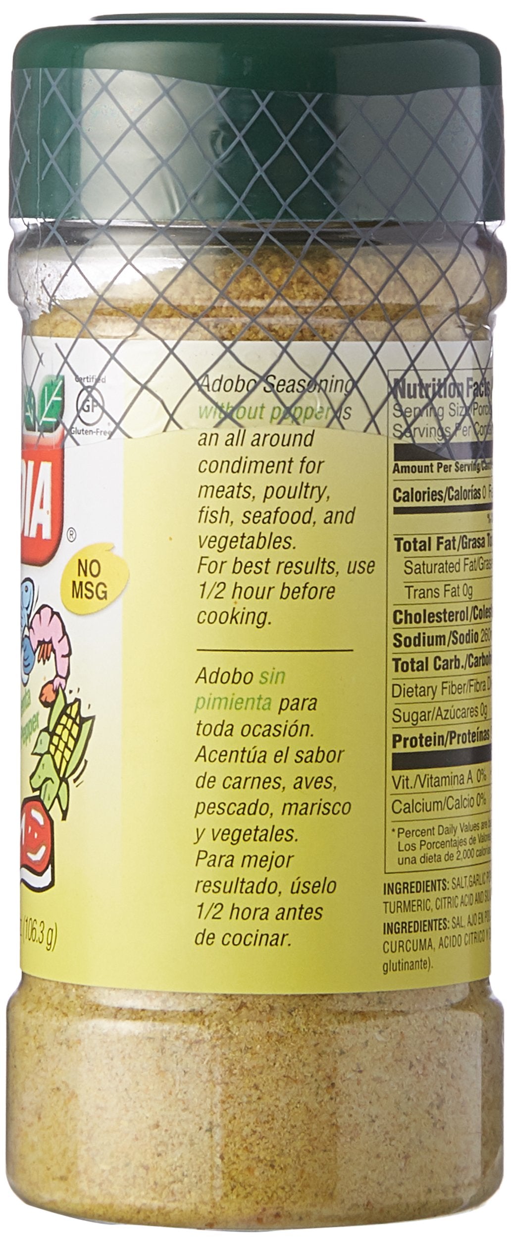Adobo Without Pepper - 3.75 Oz
