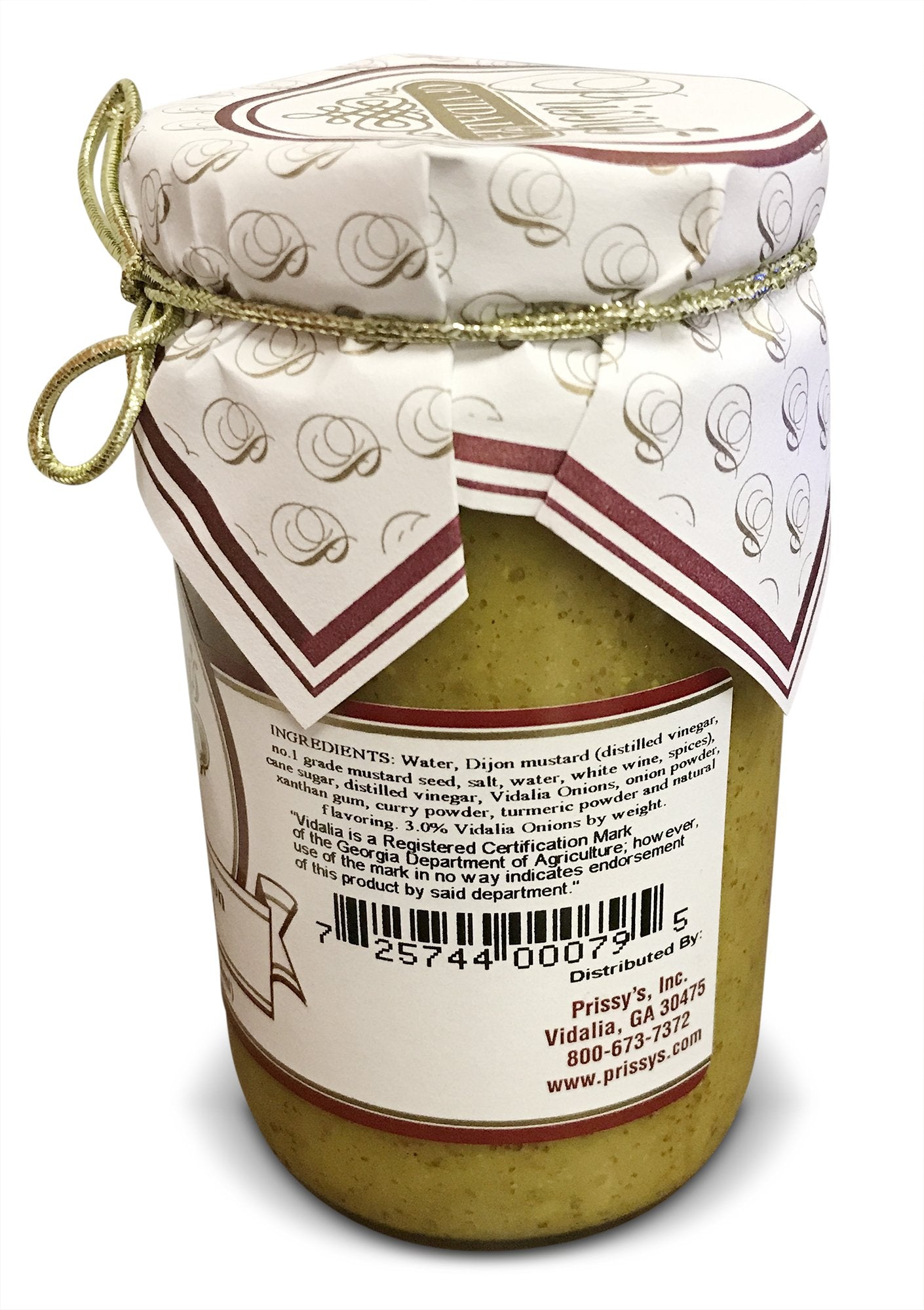 Prissy'S Of Vidalia Onion Mustard, 8 Ounce (Pack Of 3)