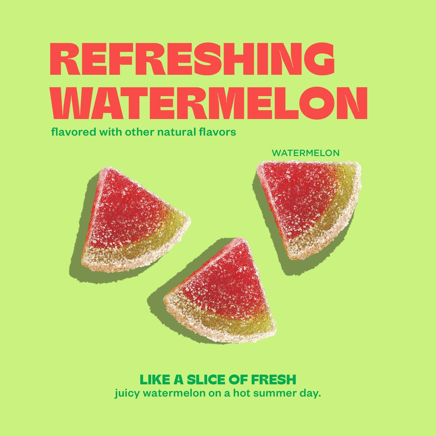 Tandy Mellow Melons Gummies - Relaxation Gummy dietary product, Watermelon Flavor, Gluten-Free, 6-Pack, 1 Count
