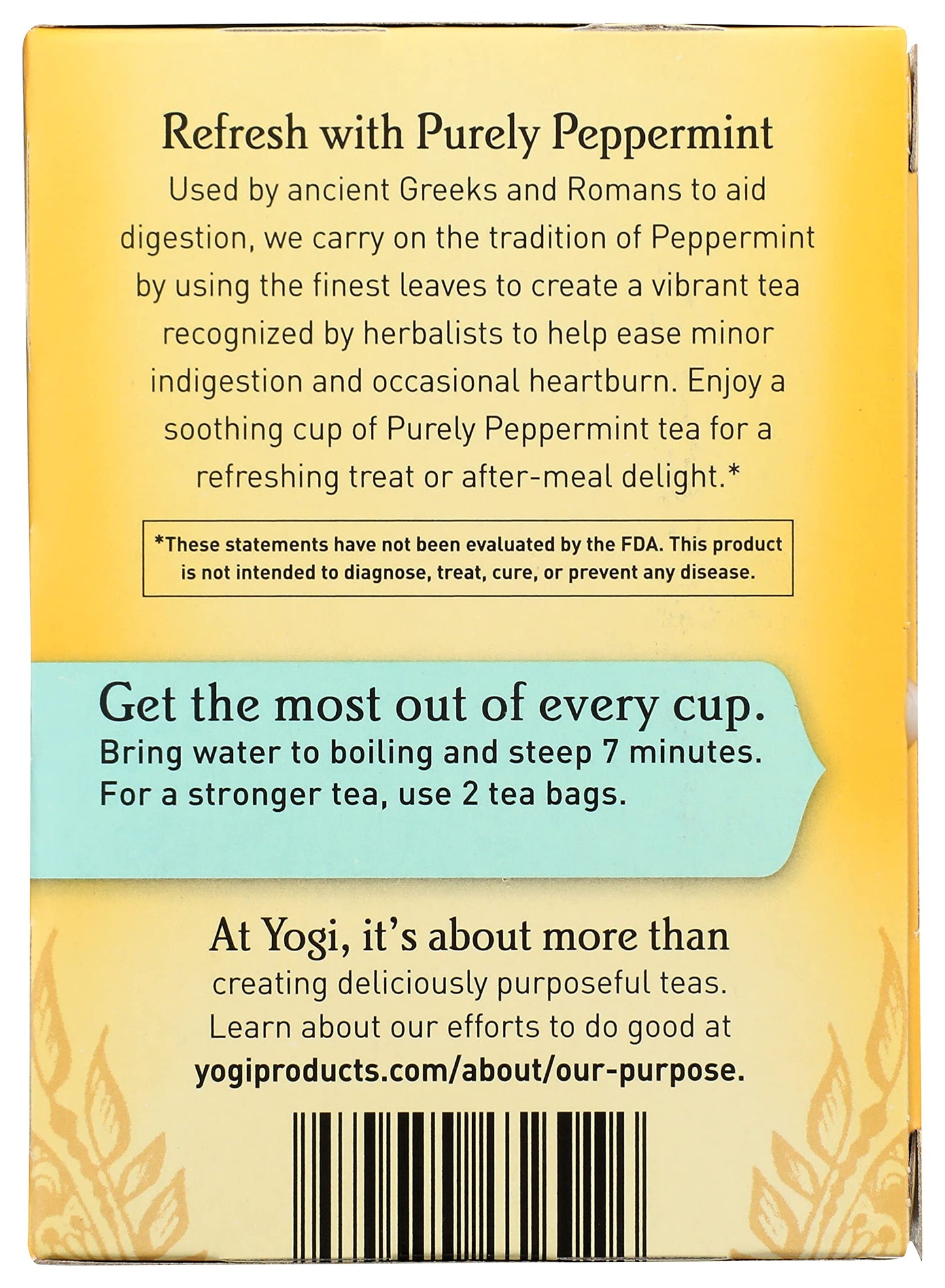 Yogi Tea, Purely Peppermint, 16 Count