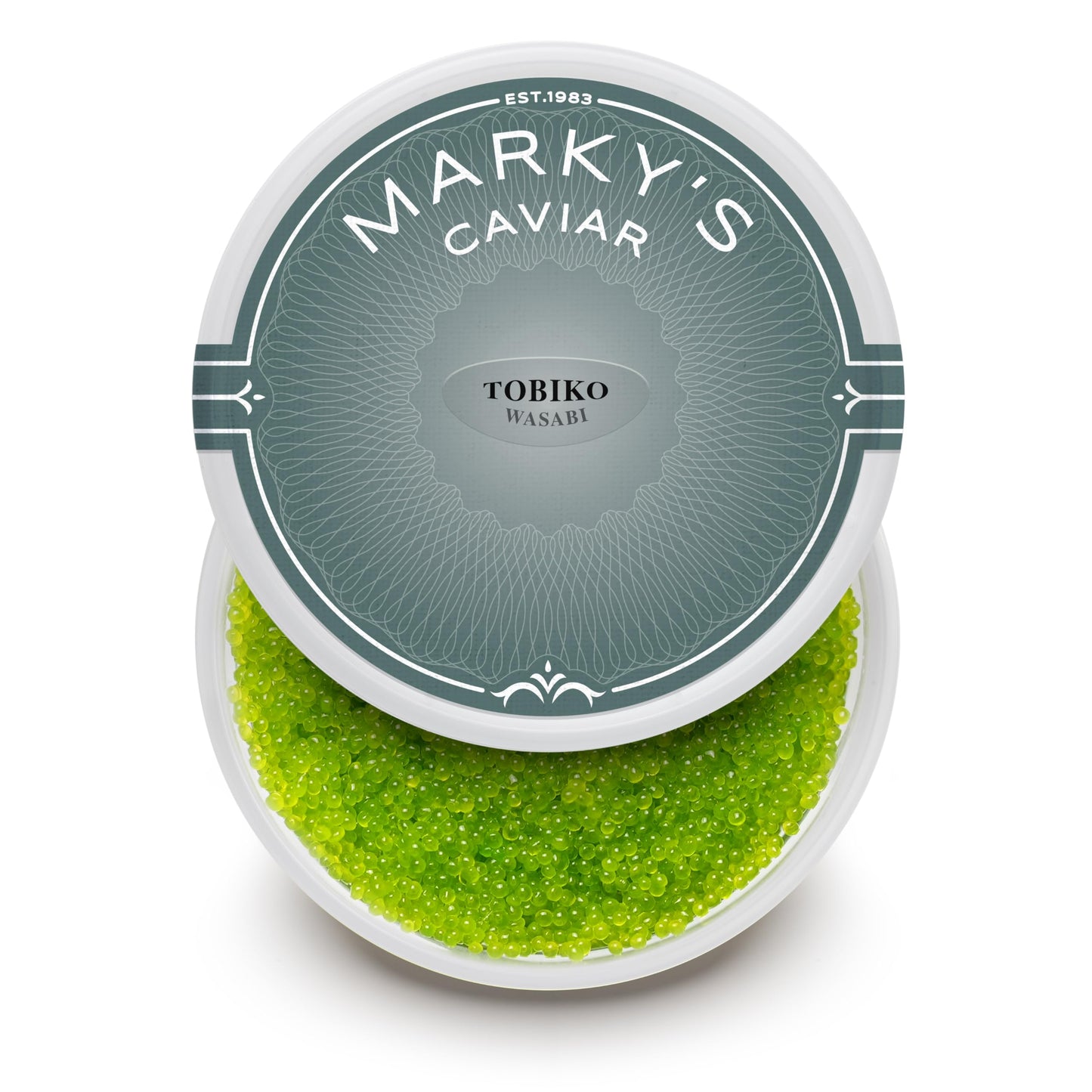Marky'S Wasabi Tobiko Flying Fish Roe - 8 Oz / 227 G - Sushi Grade Caviar