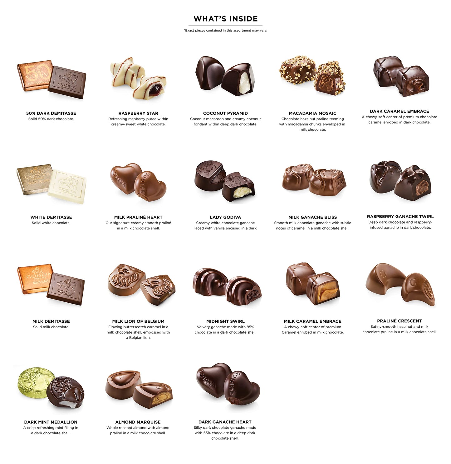 Godiva Chocolatier Chocolate Gift Box For Birthday, Thank You, Anniversary, Congratulations Gift Basket Gold Ribbon Gourmet Candy Assortment With Praline, Caramel In Milk, White, Dark Chocolate, 19Pc