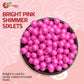 NY Spice Shop Pink Sixlets Candy - 1 Pound Shimmer Chocolate Balls for Party Décor Gifts
