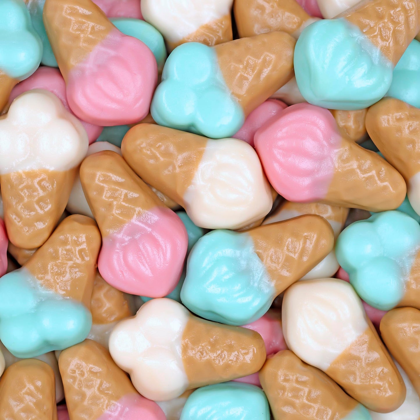 Kervan Candy Bebeto Ice Cream Gummies - Fruity, Soft & Sweet Gummy Candy Bulk For Kids, Gift Snacks And Parties - Small, Gluten Free Ice Cream Cones - Party Size Bag (5 Lbs)