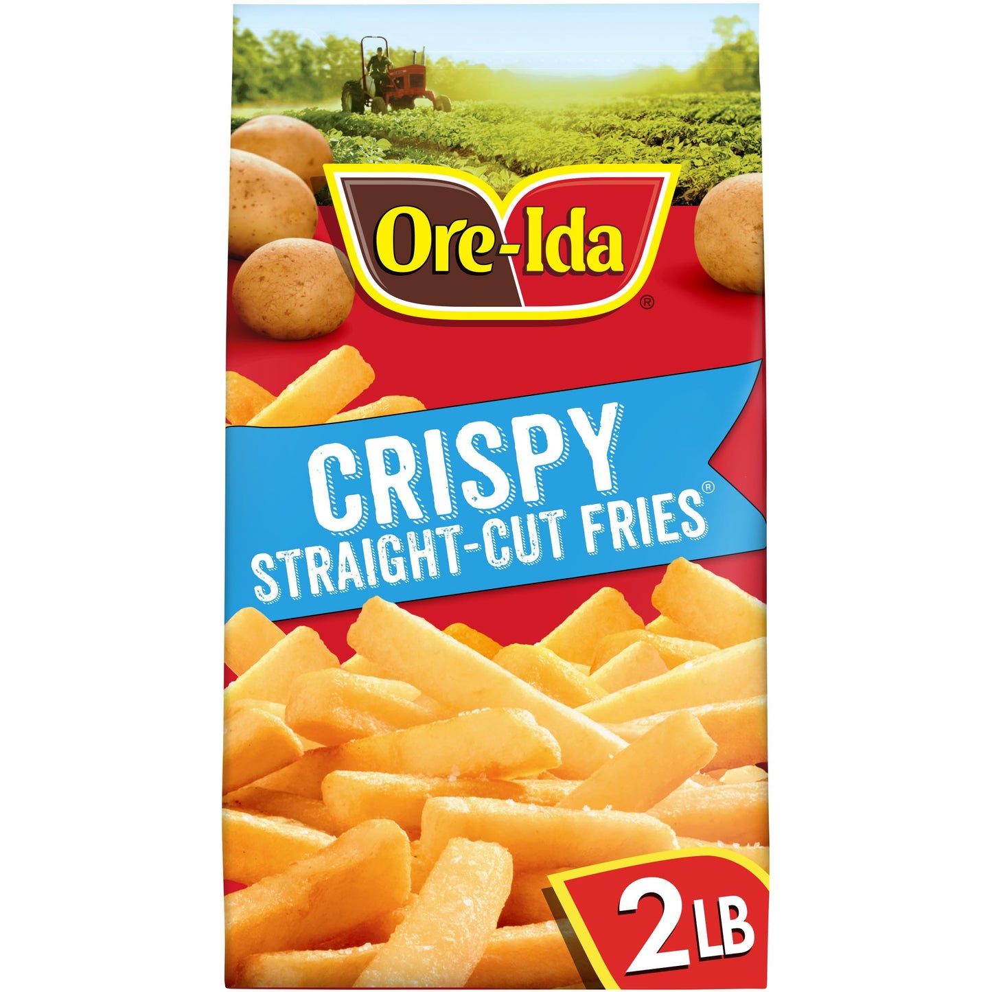 Ore-Ida Crispy Straight-Cut Fries French Fried Potatoes, 32 oz Bag