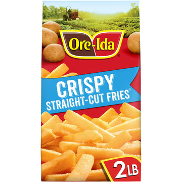 Ore-Ida Crispy Straight-Cut Fries French Fried Potatoes, 32 oz Bag