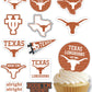 Texas Longhorns Cupcake Toppers (24 Pcs) University Of Texas Longhorns Party Supplies For Ut Austin Football, Birthday Gift, Gra