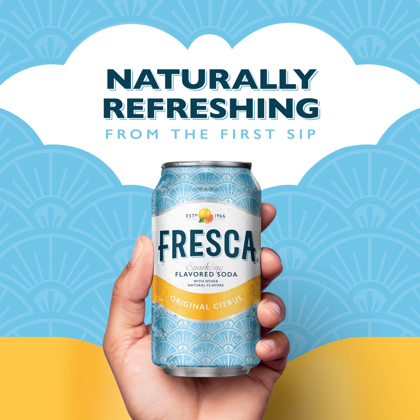 Fresca Citrus Soda, 12 Ounce (Pack of 12) - Refreshing Citrus Flavor, 144 Fl Oz Total