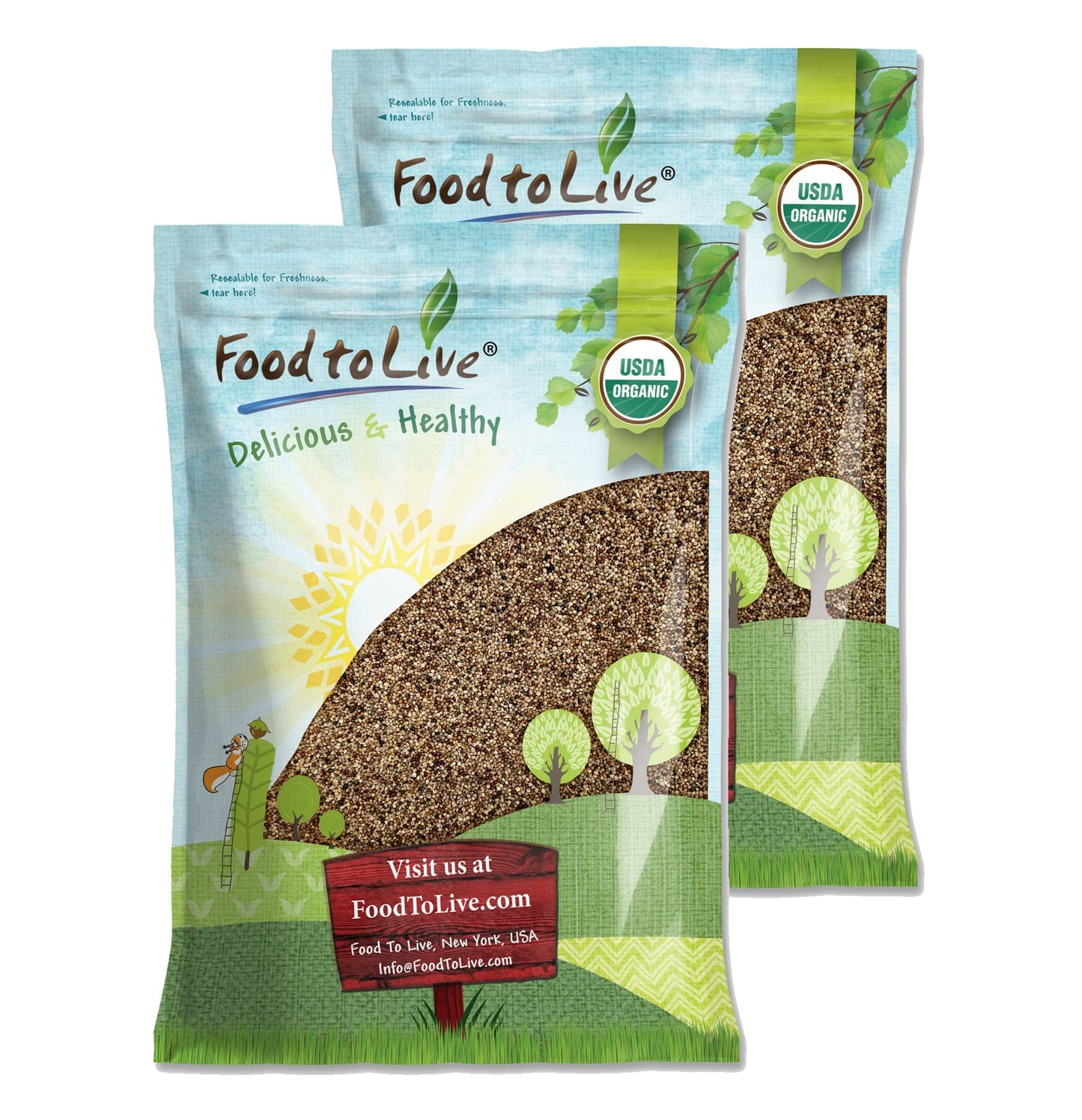 Food to Live Organic Kaniwa Seeds, Non-GMO, Vegan, 20 Pound Bag