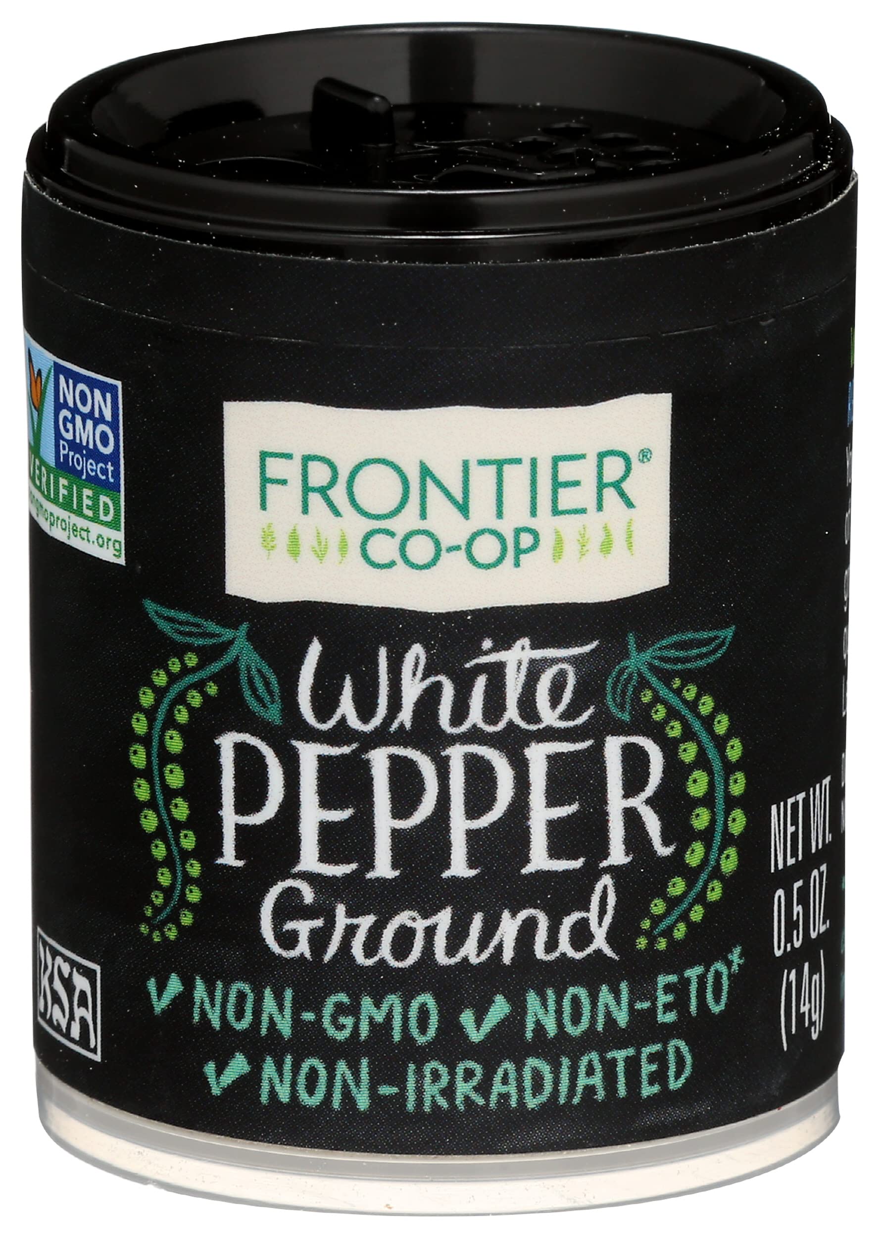 Frontier Co-op Ground White Pepper, 0.5 Ounce, Pack of 1