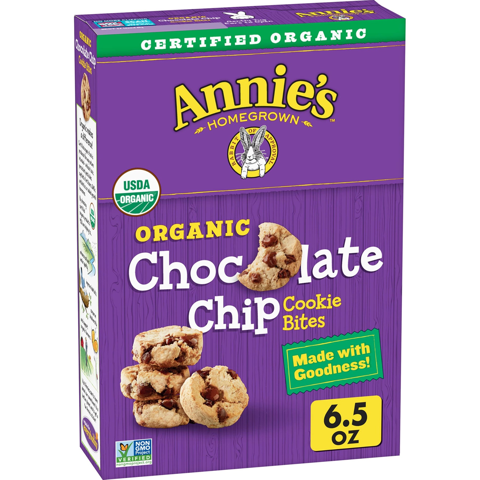 Annie 's Chocolate Chip Organic Cookie Bites, 6.5 oz