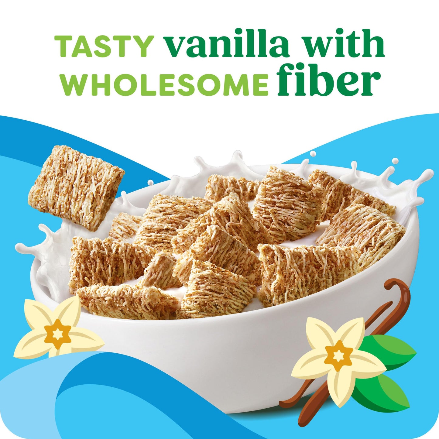 Kashi Breakfast Cereal  Organic  Fiber Cereal  Island Vanilla  18oz Box (1 Box)