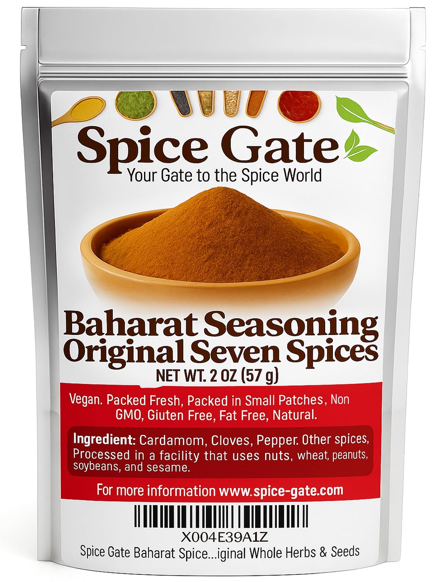 Spice Gate Baharat Spice Seasoning Seven Spice (2 Oz) Authentic Lebanese  Middle Eastern Blend Made From Oriflavor Blendal Whole Herbs & Seeds