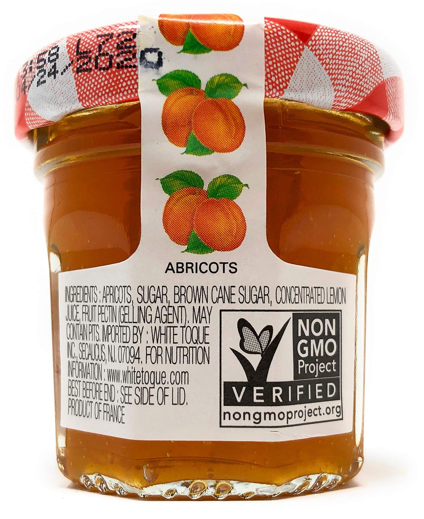 Bonne Maman Apricot Preserve Mini Jars - 1 Oz X 60 Pcs - Kosher
