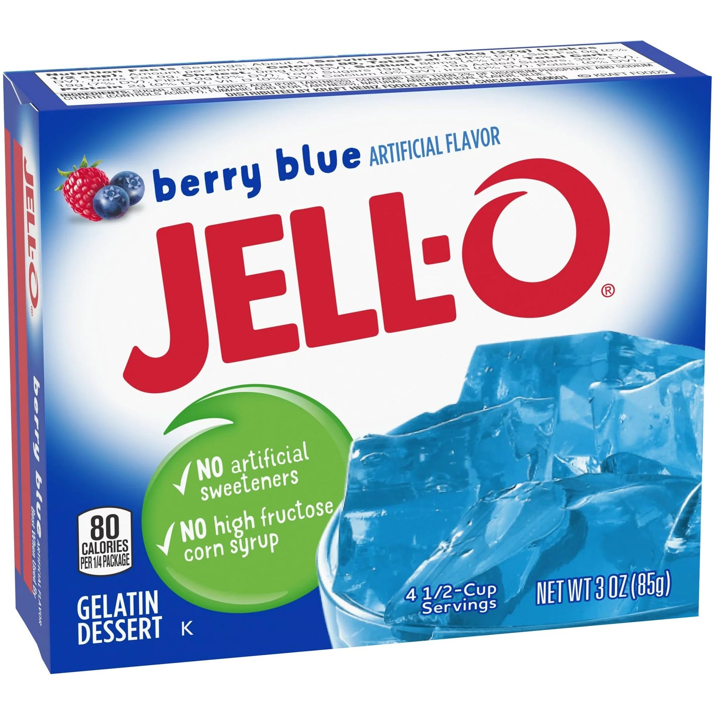 Jell-O Berry Blue Gelatin - 4 Pack