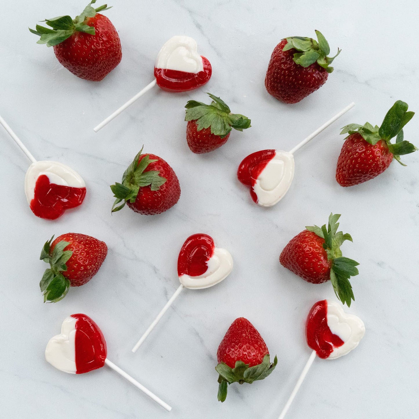 Heart Lollipops By Candy Creek, Bulk 5 Lb. Carton, Strawberry Cream Valentines Candy