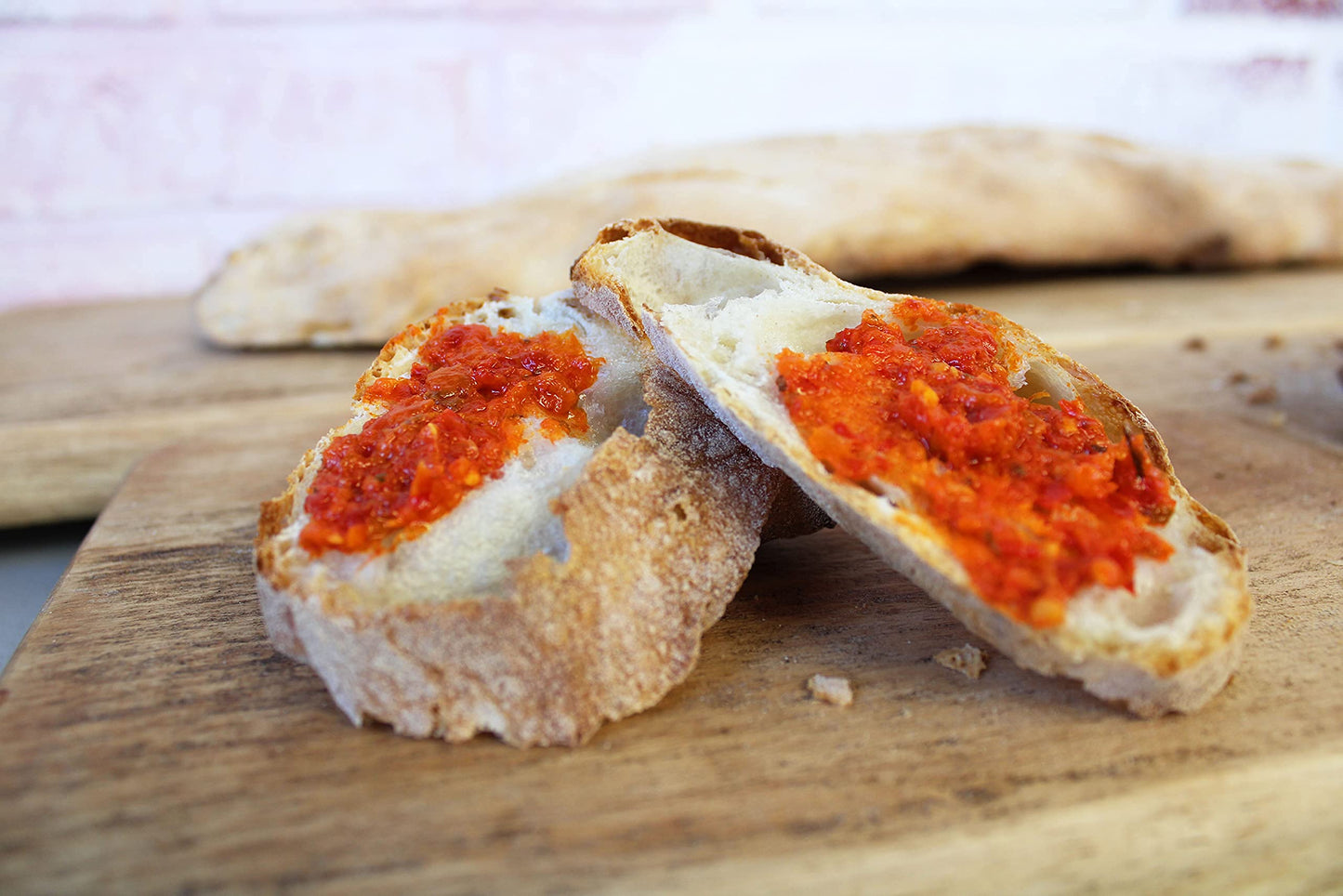 Tuttocalabria Crushed Calabrian Chili Pepper, Paste/Spread, 33.5 Oz Club Pack Size, All Natural, Non-Gmo, Product Of Italy, Glass
