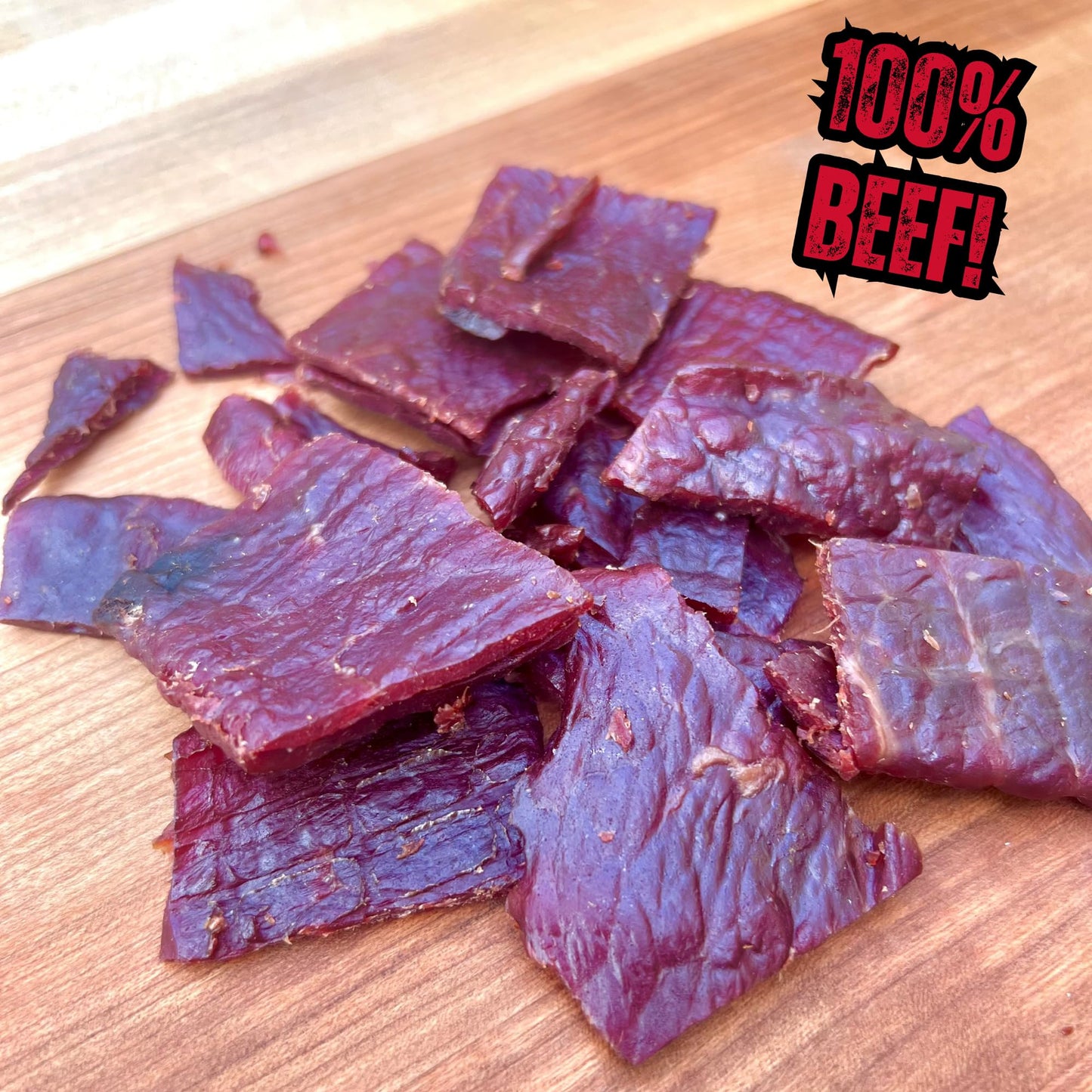 Bold & Flavor-Packed Beef Jerky Variety Pack – 100% Real Beef Sampler With Peppered, Original, Jalapeño & Teriyaki | 4 Jerky Snack Packs In Signature Runnin’ Wild Burlap Bag | Gifts For Men Who Love Meat