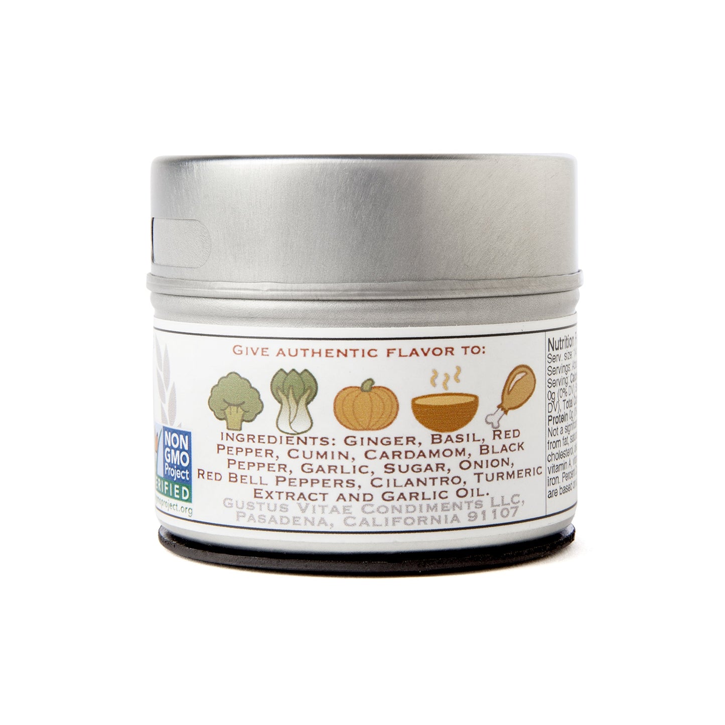 Taste Of Thailand Seasoning | Non Gmo Verified | Magnetic Tin | Spice Blend | 1.4Oz | Crafted In Small Batches By Gustus Vitae |