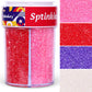 Valentine Sanding Sugar Edible Pink Red Purple Sugar Sprinkles for Cake Decorating Crystal Candy Sparkling Sanding Sugar for Cup