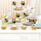 36 Pcs Bumble Bee Cupcake Toppers Glitter Heart Honeycomb Bee Cupcake Picks Baby Shower Cake Decorations For Bee Theme Baby Show
