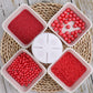 Sprinkles For Cake Decorating, 11Oz 6 Sizes Red Pearl Sprinkles For Cake Cupcake Ice Cream Donuts Cookie Baking Toppings