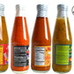 Matouks Calypso Flambeau West Indian and Hot Pepper Sauce 10 Ounce Variety Pack of 4 with Keychain Bottle Opener in Sealed O Th