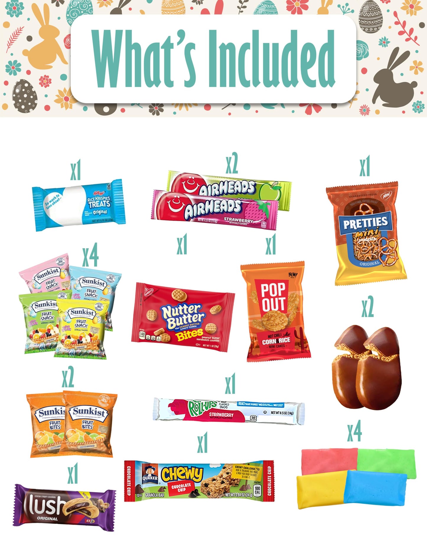 Easter Care Package (44 Count) Easter Candy Eggs Great Snacks For Family Friends Kids Coworkers
