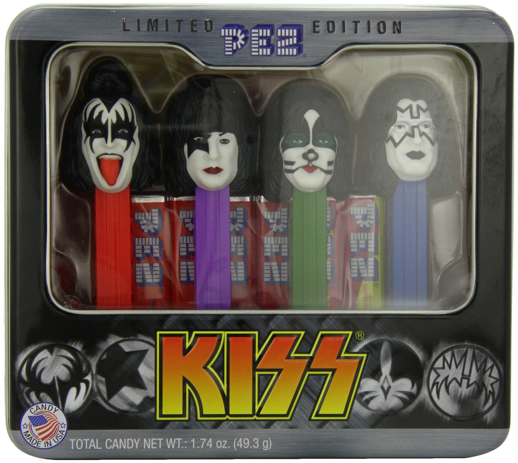 Pez Gift Tin, Kiss, 1.74 Ounce