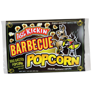 Ass Kickin' Bbq Microwave Popcorn Bags - 12 Pack - Ultimate Barbecue Gourmet Popcorn Gift - Makes A Great Movie Theater Popcorn