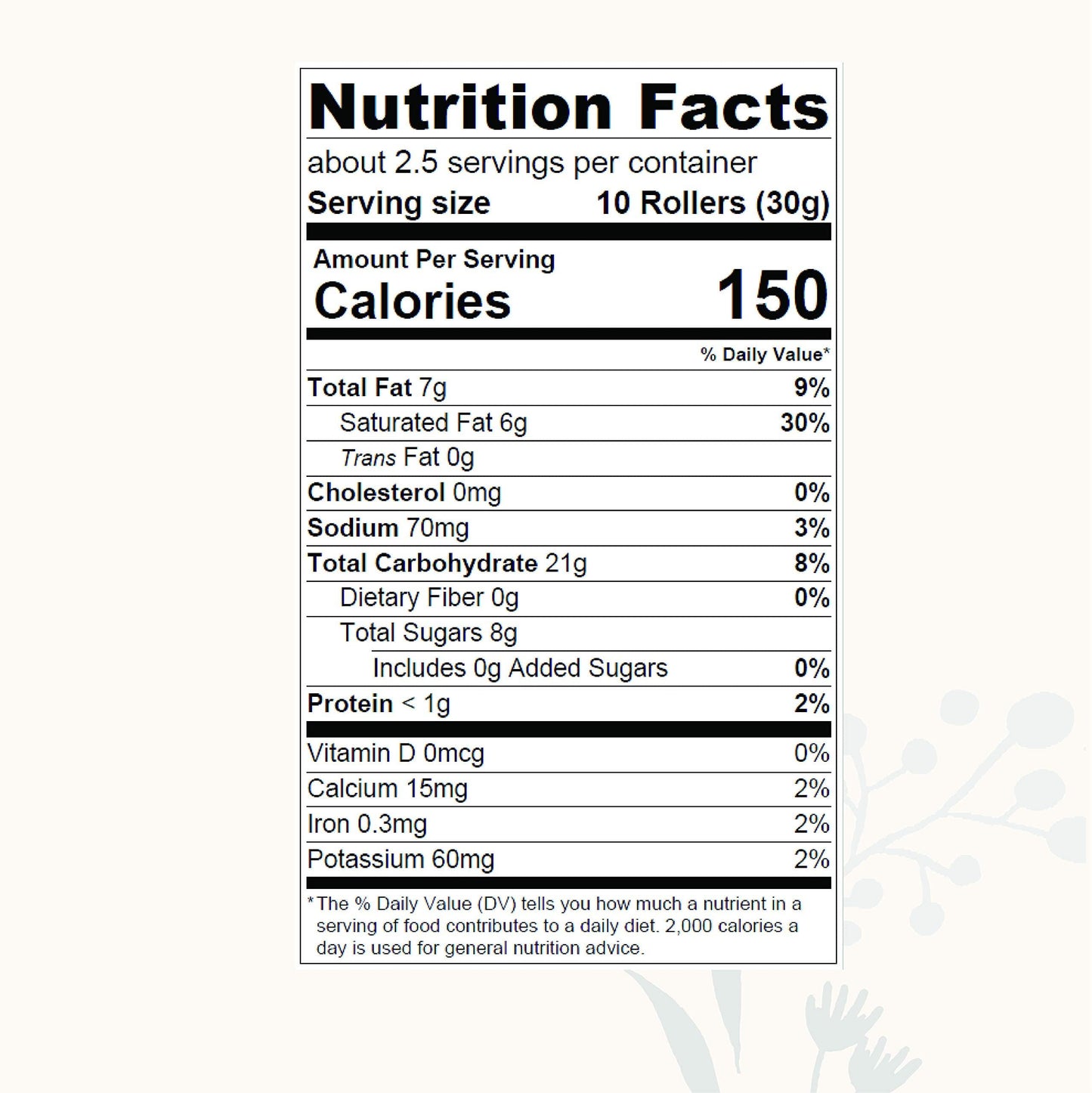Ava Organics - Coconut Crispy Rollers, Healthy Snack Rolls For Adults And Kids, Kosher, Gluten Free, Certified Paleo - Original