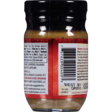 Thai Kitchen Green Curry Paste, Gluten-Free, Vegan, 4 Ounce, Pack Of 12