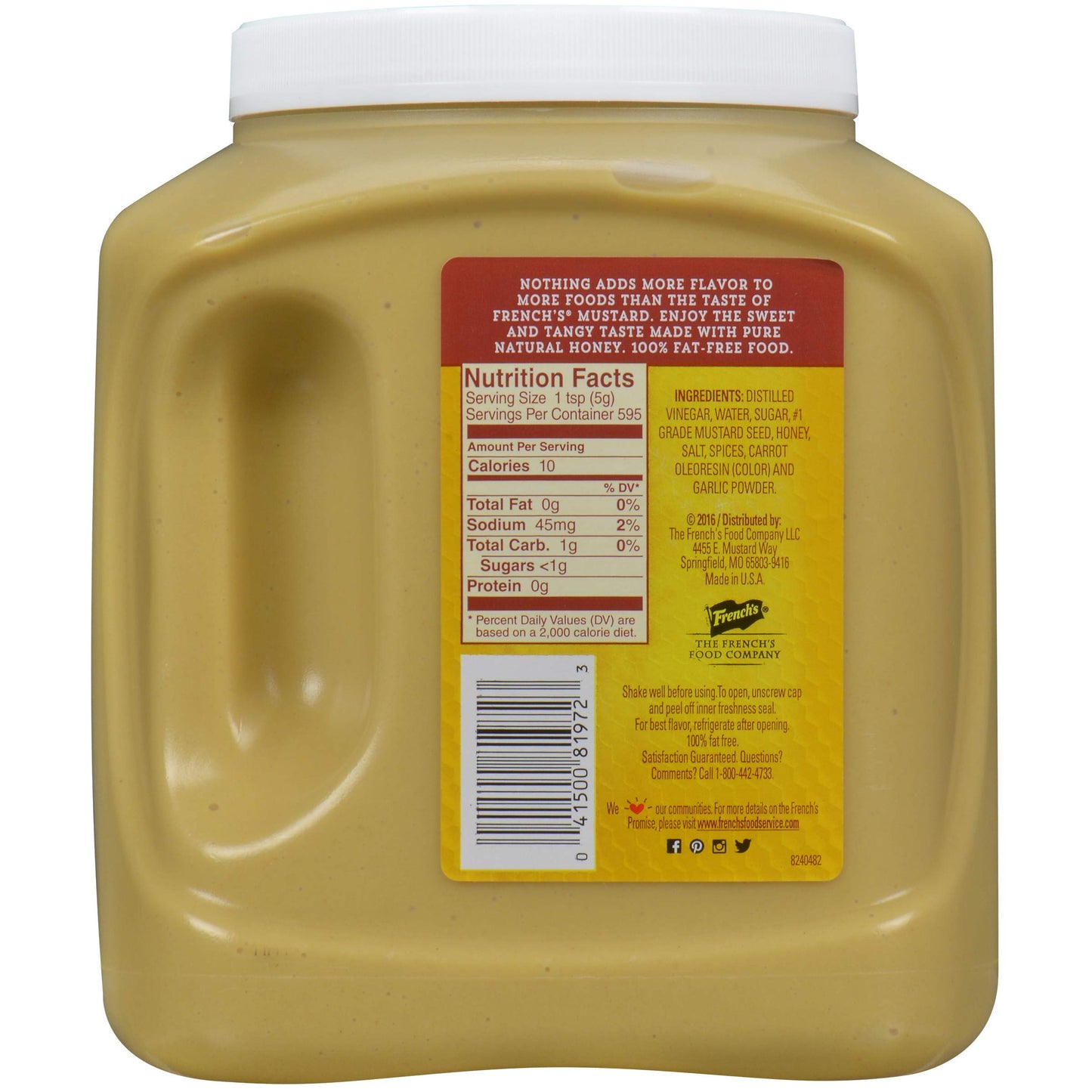 Frenchs Honey Mustard Dipping Sauce, Pack of 2, 105 Ounce Containers