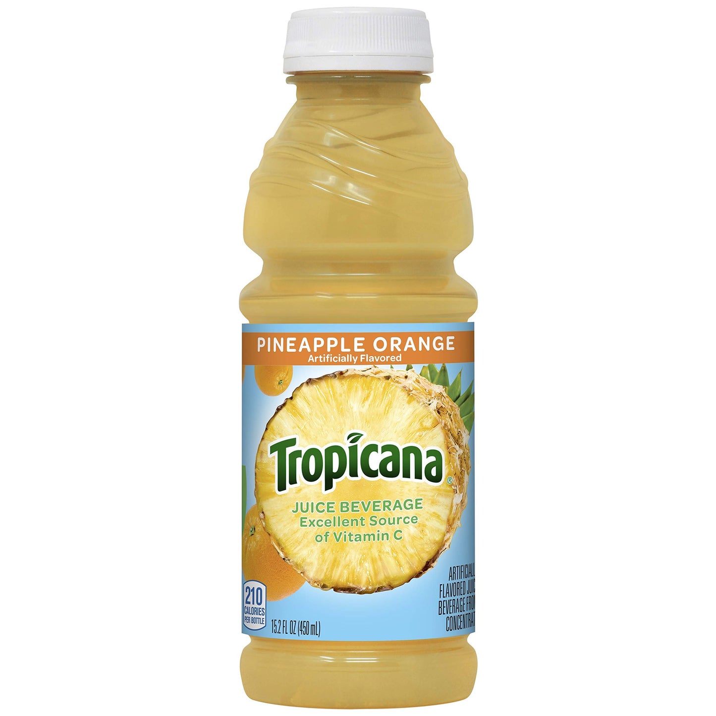 Tropicana Juice Drink, 15.2 Bottles, Pineapple Orange, 15.2 Oz (Pack of 12)