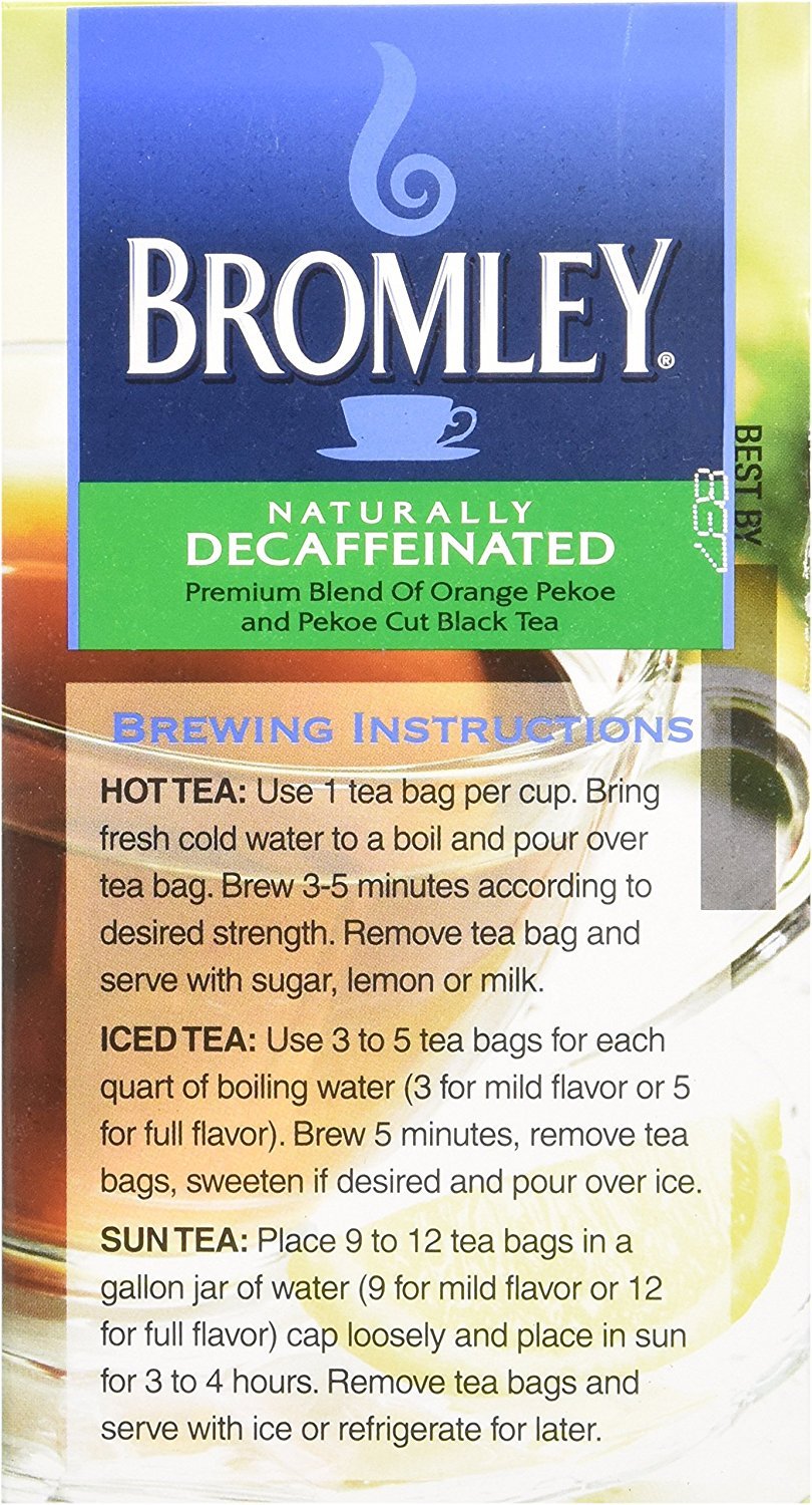 ANICEMOON Bromley Naturally Decaffeinated Tea - 48 Count, CECOMINHK02848