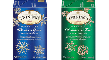Twinings Holiday Variety Pack Tea Bags, Christmas Tea And Winter Spice, 20 Count (Pack Of 4), Enjoy Hot Or Iced