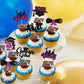 Gyufise 24Pcs Graduation Cupcake Toppers 2025 Purple Glitter Class Of 2025 Cupcake Toppers Finally I Did It Grad Cap Diploma Cup
