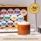 Angelinos Coffee Dark Roast K-Cup Pods Compatible with Keurig 2.0, 96 Count, 1 Pack