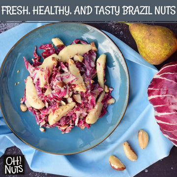 Oh! Nuts Raw Brazil Nuts - 100% Natural Whole Unshelled - 2 lb Zip-Seal Bag