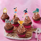 Mefeng Running Cupcake Toppers , Track, Cross Country Or Marathon Party Birthday Party Clear Treat Picks , Sports Theme Party Ca