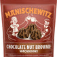 Manischewitz Chocolate Nut Brownie Macaroons, 10oz | Coconut Macaroons | Resealable Bag | Dairy Free | Gluten Free Coconut Cooki