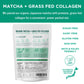 Jade Leaf Matcha Caf   Style Sugar Free Matcha Latte Green Tea Powder With Grass Fed Collagen, Monkfruit Sweetened, Premium Bari